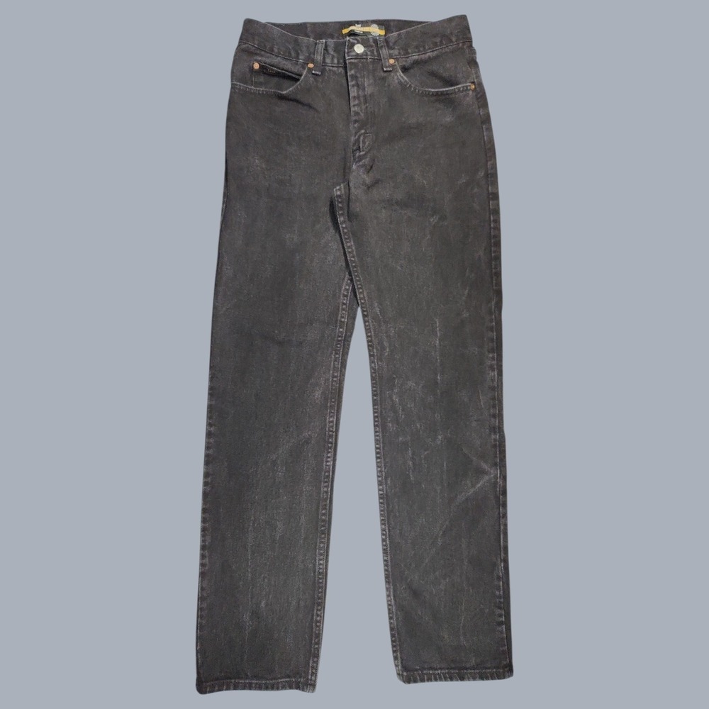 Lee Regular Fit Black Denim Jeans Men Size 32x34 Straight Leg Casual Street